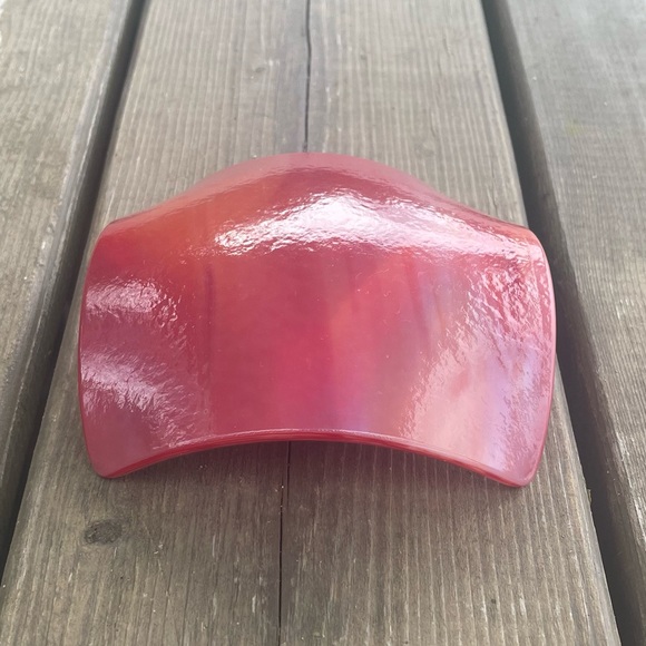 Fused Glass Pink, Red, and White Swirl Trinket Dish Tealight Holder Catchall - Picture 13 of 13